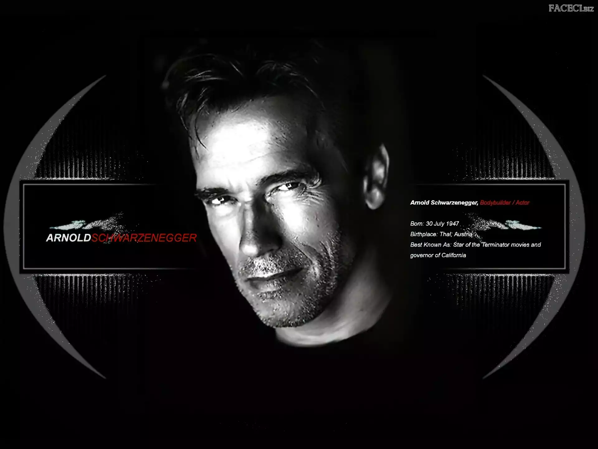 Osobowe, Arnold Schwarzenegger, Dane